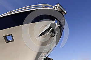 Bow of cruise ship