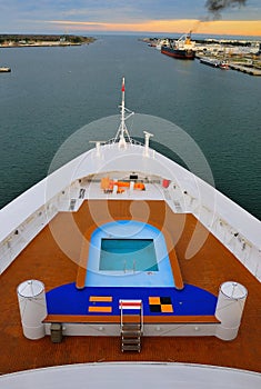 Bow of Cruise Ship
