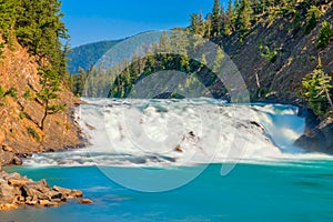 Bow Falls on Bow River Banff National Park