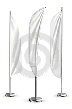 Bow and feather beach flags