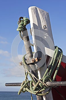 Bow of fishing boat