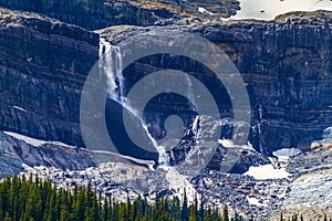 Bow Glacier Falls in Banff National Park Alberta Canada