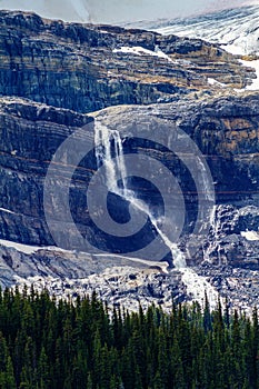 Bow Glacier Falls in Banff National Park Alberta Canada