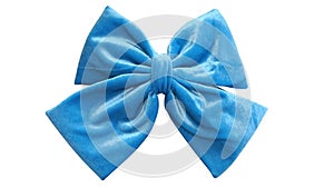 Bow hair with tails in beautiful color made out of velvet fabric.