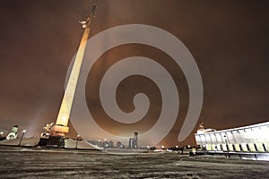 Bow Hill Victory obelisc, Moscow by night