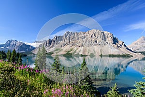 Bow lake, Banff National Park, Alberta, Canada