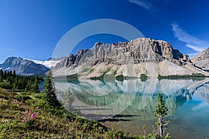 Bow lake, Banff National Park, Alberta, Canada
