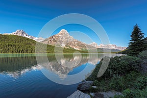 Bow Lake in Banff National Park, Canada