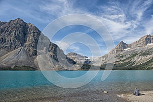 Bow Lake Icefield highway view