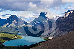 Bow Lake and Medicine Bow Peak in Banff National Park, Canada