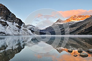 Bow Lake sunrise, Banff National Park