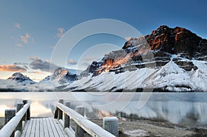 Bow Lake sunrise, Banff National Park