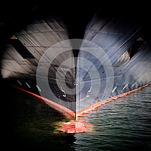 Bow of a large ship