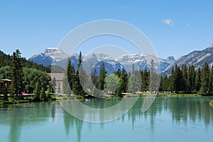 Bow River at Banff, Alberta, Canadian Rockies