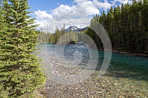 Bow River, Lake Louise, Rocky Mountains, Alberta, Canada