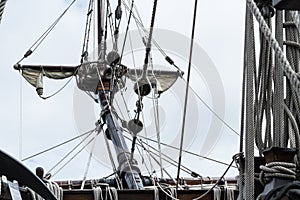 Bow sprit on S/V Galeon, replica of Spanish Galleon