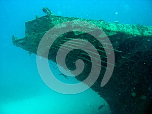 Bow of the Stella Maru wreck