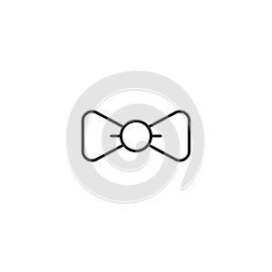 Bow Tie dress code line icon vector isolated 2