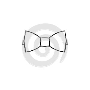 Bow tie hand drawn sketch icon.