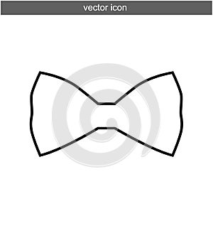 Bow tie icon isolated vector illustration flat