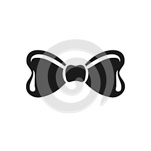 Bow Tie Icon. Man Accessory Symbol - Vector Logo Template