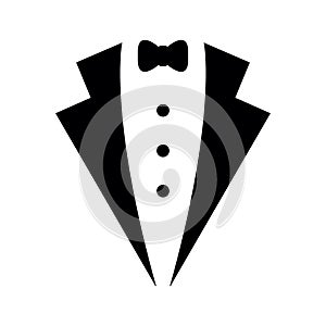 Bow tie icon suit icon vector