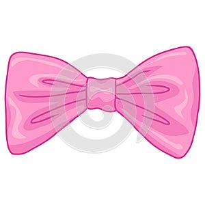 Bow Tie Pink Illustration Drawing Vector Cartoon