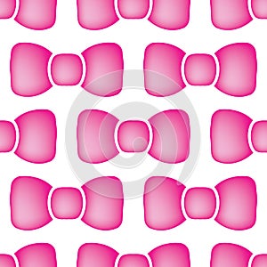Bow Tie Seamless Pattern, Neck Tie 3d Vector Print