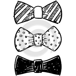 Bow tie selection sketch