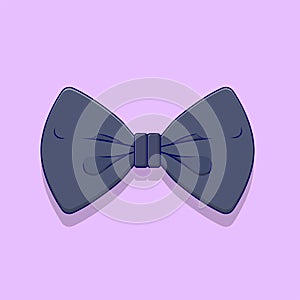 Bow Tie Vector Icon Illustration with Outline for Design Element, Clip Art, Web, Landing page, Sticker, Banner. Flat Cartoon Style
