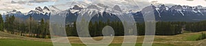 Bow Valley Canmore Alberta Foothills Wide Panoramic Landscape