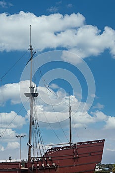 Bow of Wooden Sailing Ship