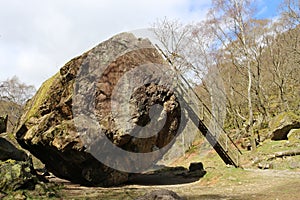 Bowder Stone, Borrowdale, Cumbria, England