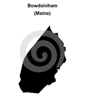 Bowdoinham outline map
