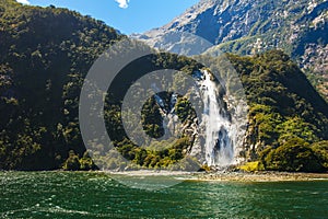 Bowen Falls in Milford Sound