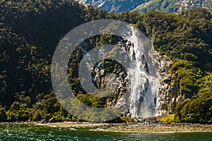 Bowen Falls in Milford Sound