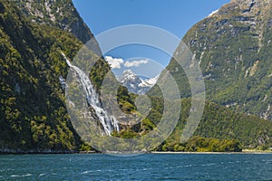 Bowen Falls in the New Zealand