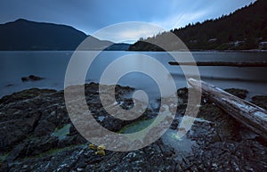 Bowen Island Long Exposure Mountains