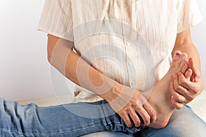Bowen therapy - leg treatment photo