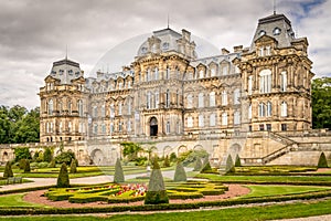 Bowes museum in a botanical garden