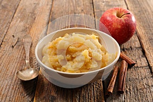 Apple sauce and cinnamon
