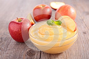 Bowl of apple sauce