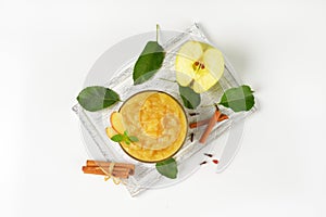 Bowl of apple sauce