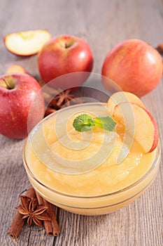 Bowl of apple sauce