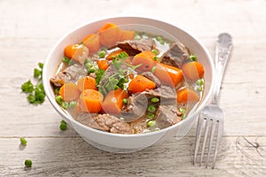 Bowl of beef stew