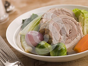 Bowl of Belly Pork Pot-au-Feu photo