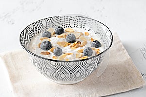 Bowl of Bircher muesli