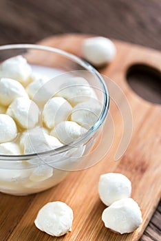 Bowl of Bocconcini mozzarella