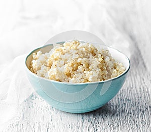 Bowl of boiled Quinoa