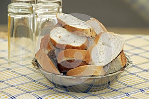 Bowl of Bread Slices